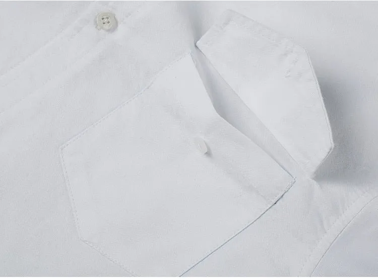 Men's Autumn/Winter Pure Cotton Slim Fit Long-Sleeved Shirt