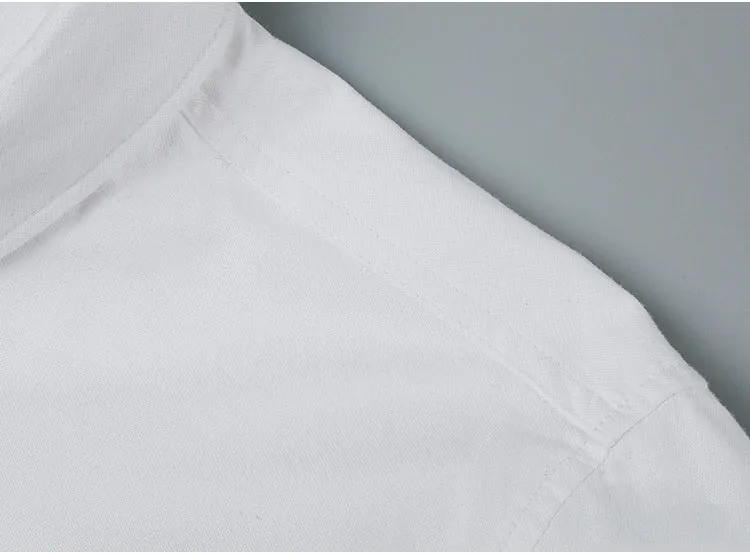 Men's Autumn/Winter Pure Cotton Slim Fit Long-Sleeved Shirt