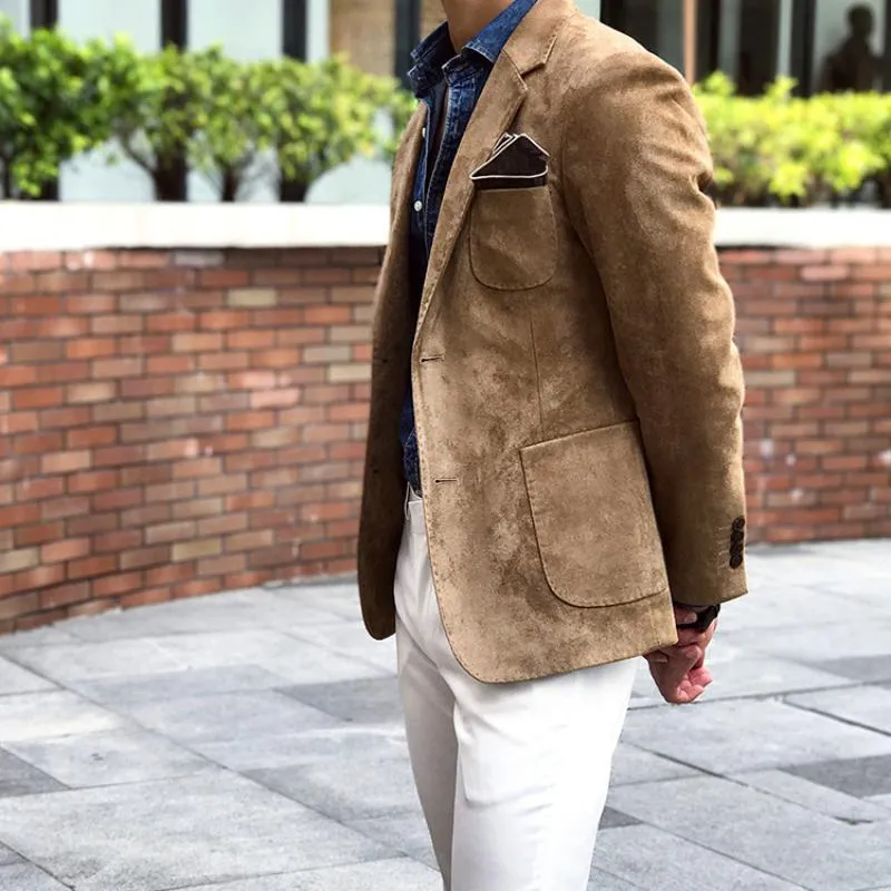 Men's Autumn/Winter Suede Blazer