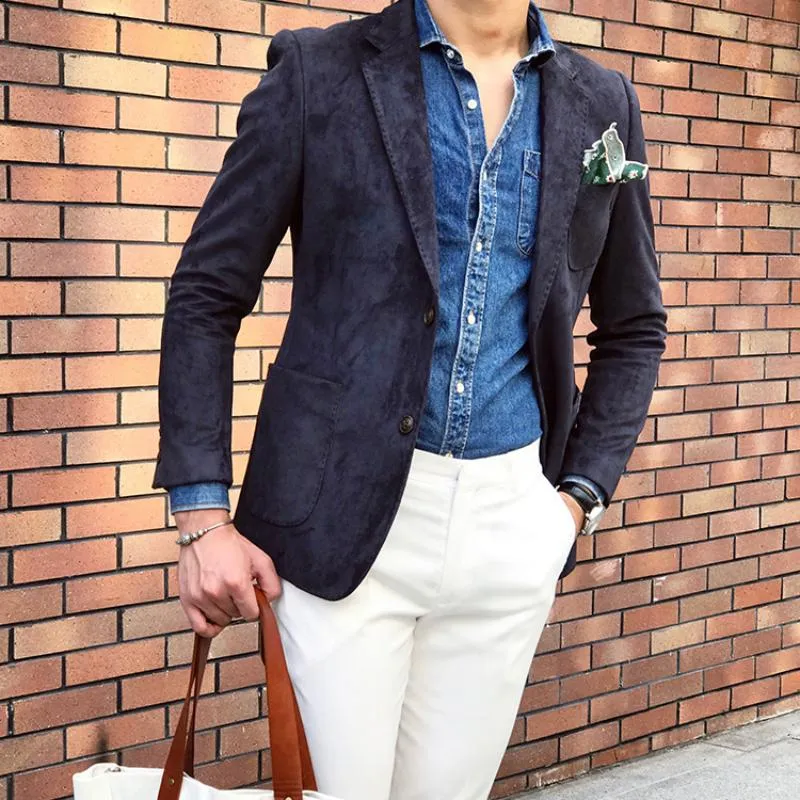Men's Autumn/Winter Suede Blazer