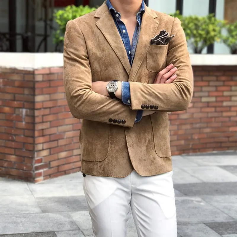 Men's Autumn/Winter Suede Blazer