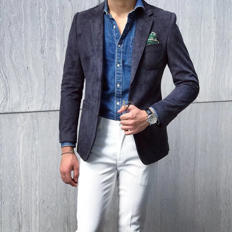 Men's Autumn/Winter Suede Blazer