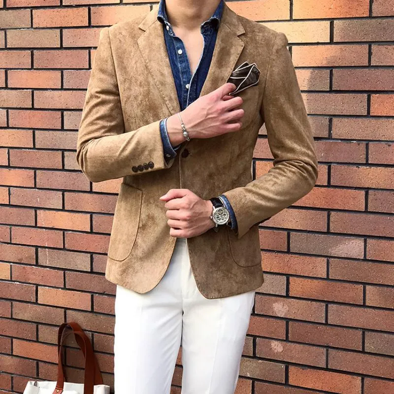 Men's Autumn/Winter Suede Blazer