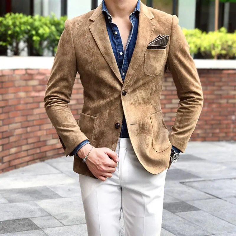 Men's Autumn/Winter Suede Blazer