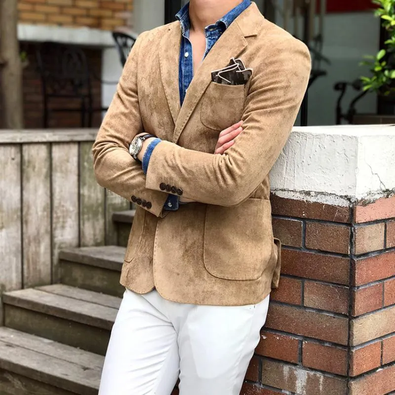 Men's Autumn/Winter Suede Blazer