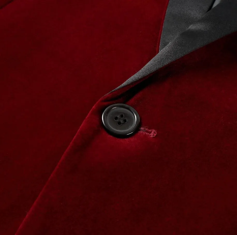 Men's Autumn/Winter Velvet Slim Fit Blazer