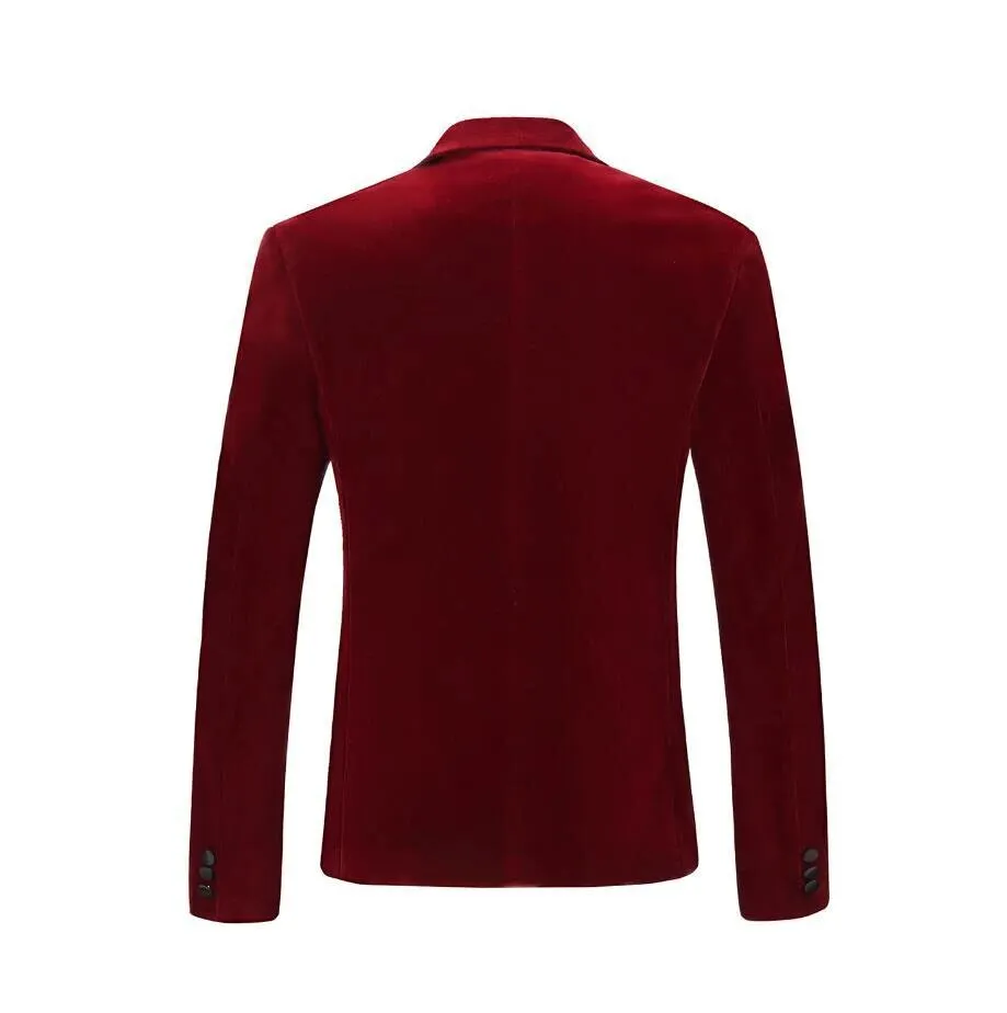 Men's Autumn/Winter Velvet Slim Fit Blazer