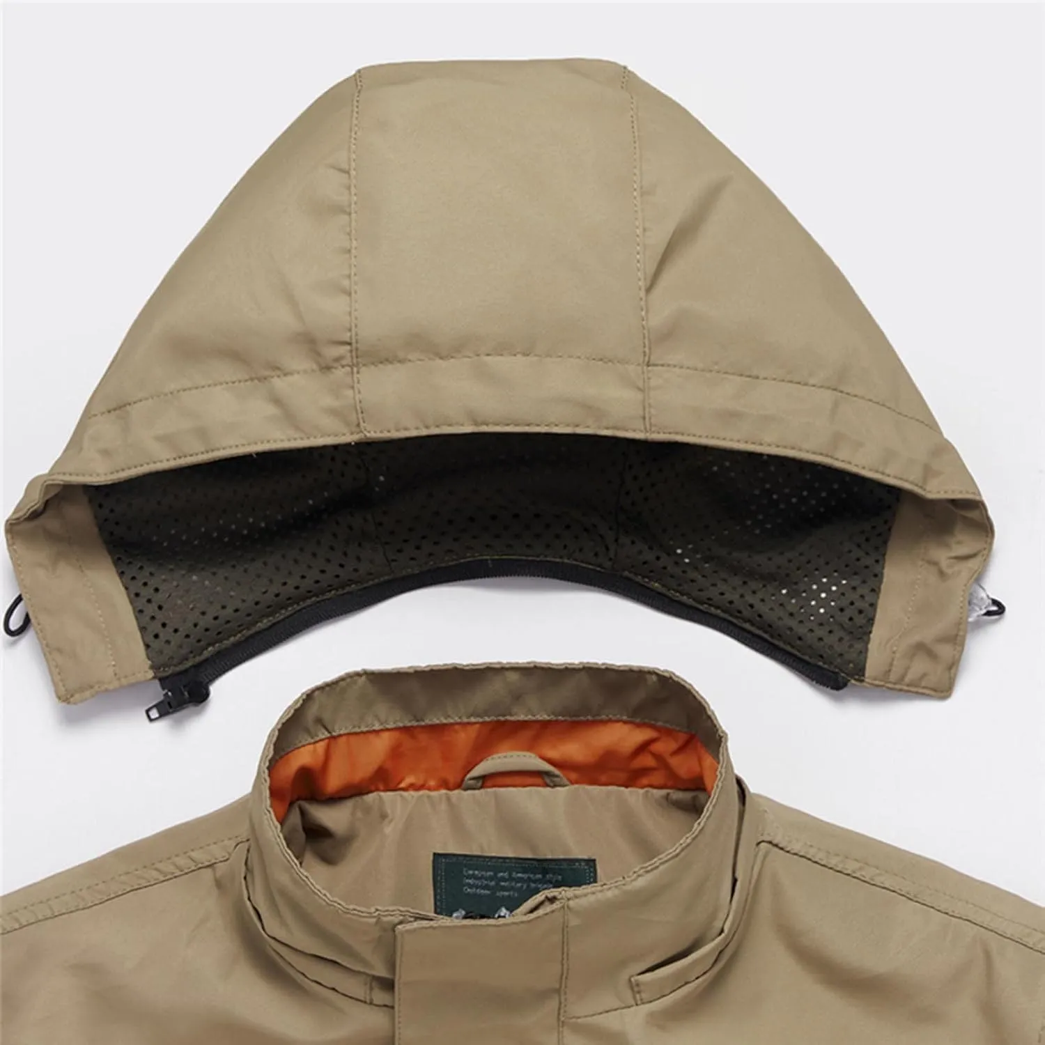 Mens Big and Tall Long Sleeve 3 in 1 Waterproof Ski Jacket Warm Winter Snow Coat Mountain Windbreaker Hooded Raincoat
