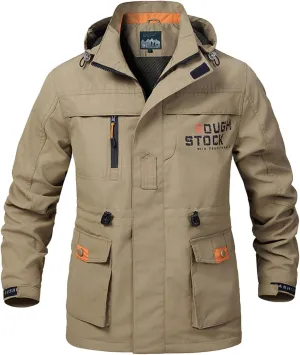Mens Big and Tall Long Sleeve 3 in 1 Waterproof Ski Jacket Warm Winter Snow Coat Mountain Windbreaker Hooded Raincoat
