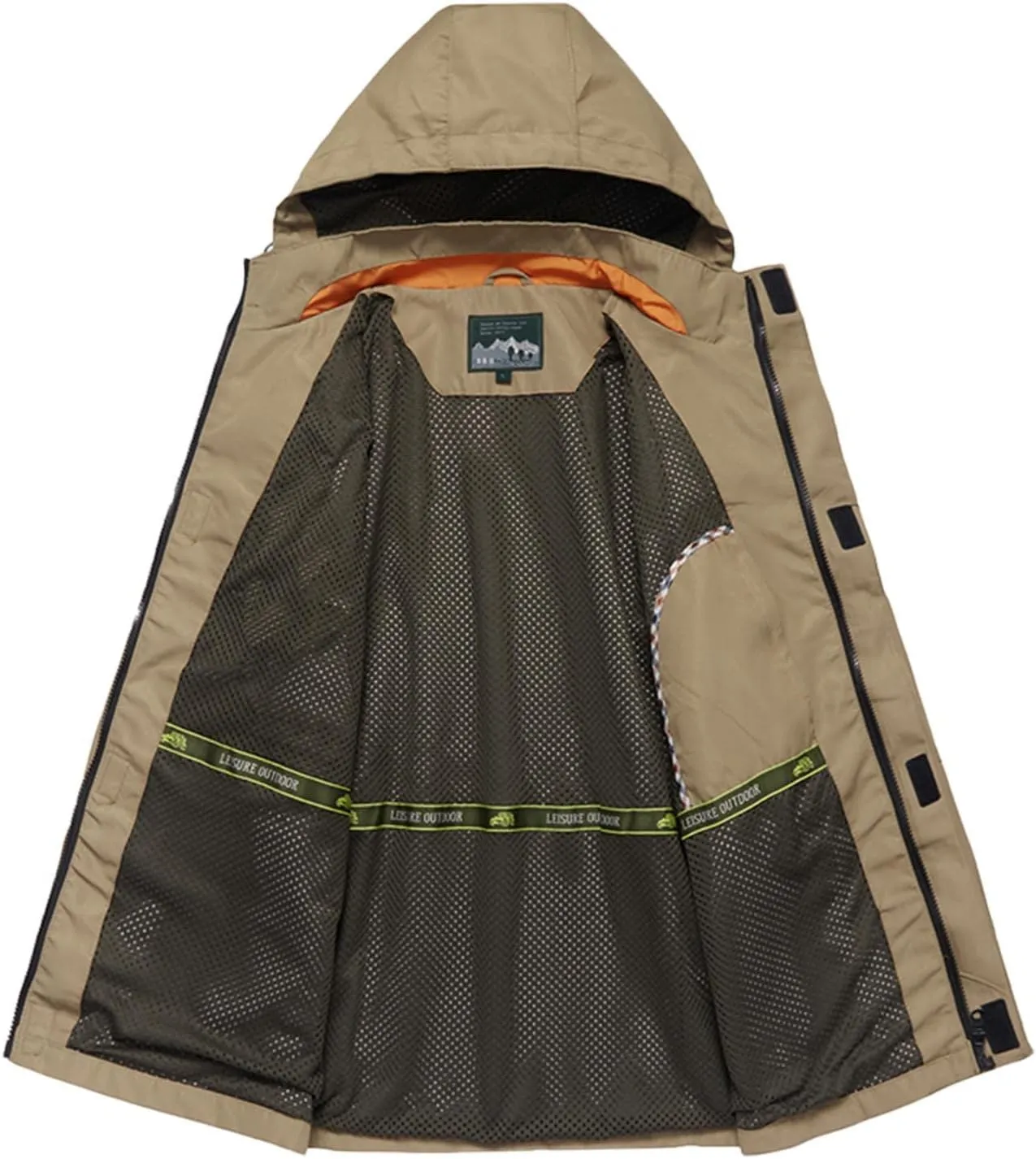 Mens Big and Tall Long Sleeve 3 in 1 Waterproof Ski Jacket Warm Winter Snow Coat Mountain Windbreaker Hooded Raincoat