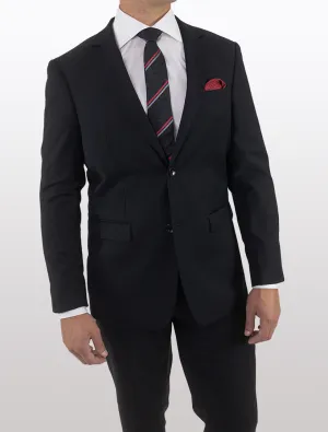 Men's Black Wool Suit