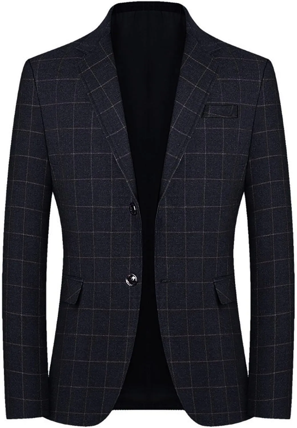 Men's Blazer Plaid Sport Coat Casual Lightweight Checkered Suit Jacket Fall Jacket Men Two Buttons Texudo Jackets