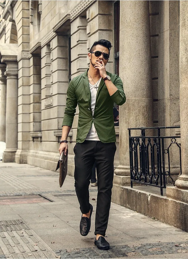 Men's Business Casual Slim Blazer