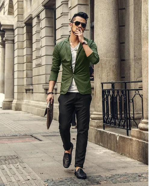 Men's Business Casual Slim Blazer