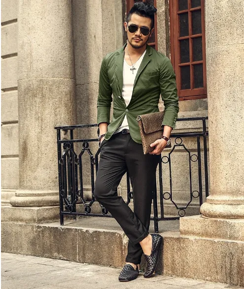 Men's Business Casual Slim Blazer