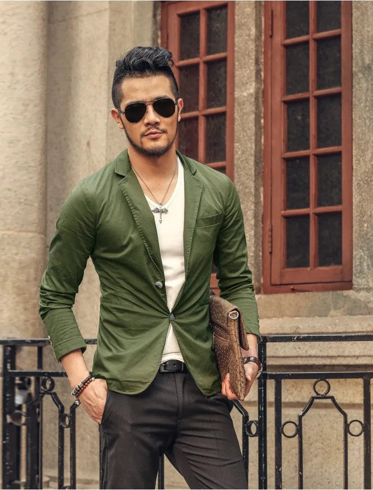 Men's Business Casual Slim Blazer