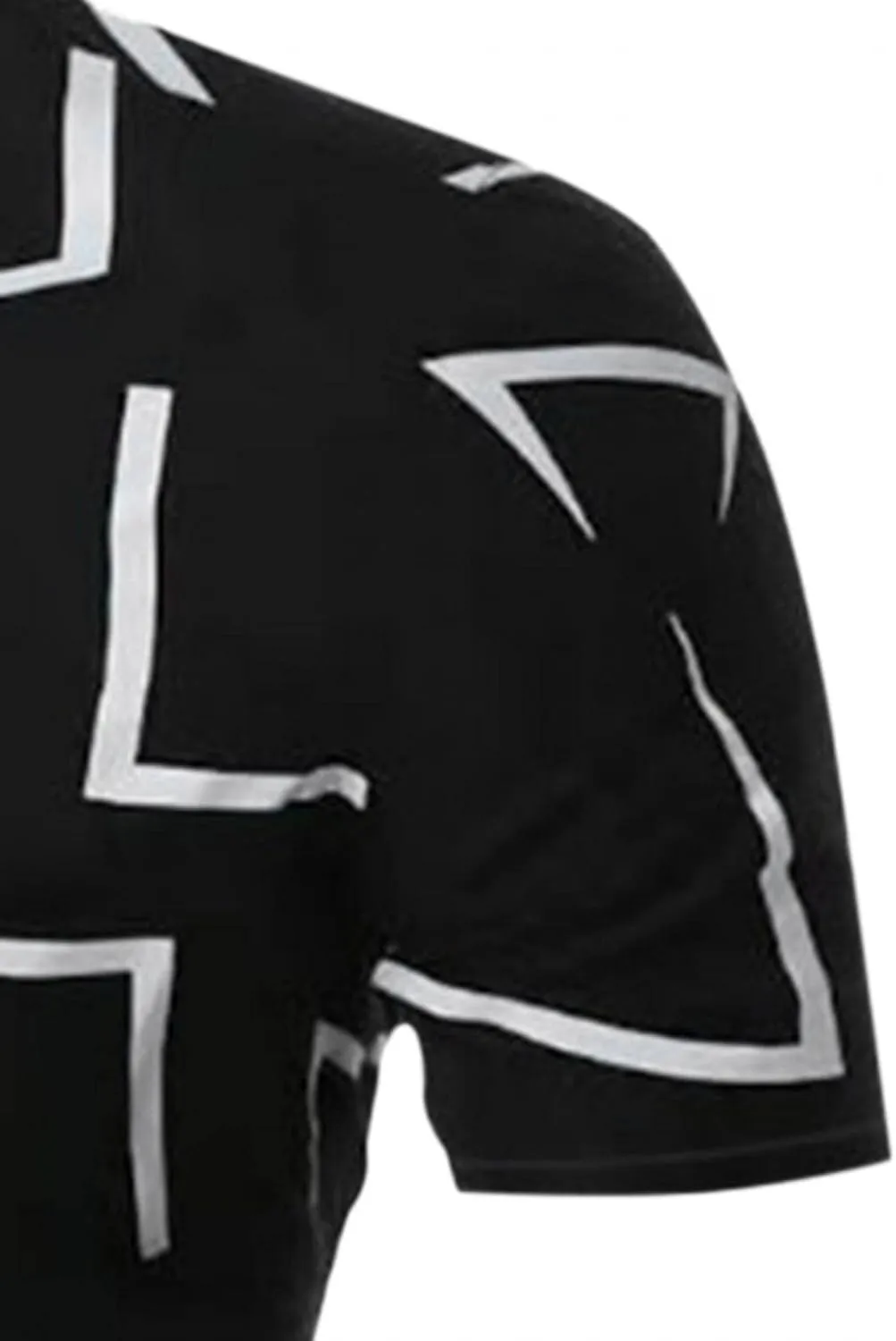 Mens Button Down Short Sleeve Dress Shirts Novelty Graphic Printed Business Work Poplin Shirt Big and Tall Muscle Tops