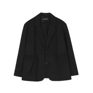 Men's Casual Suit Man Blzer Simple Style Solid Color Suit Coat Men's Dark Series Loose Lapels Casual Small Suit