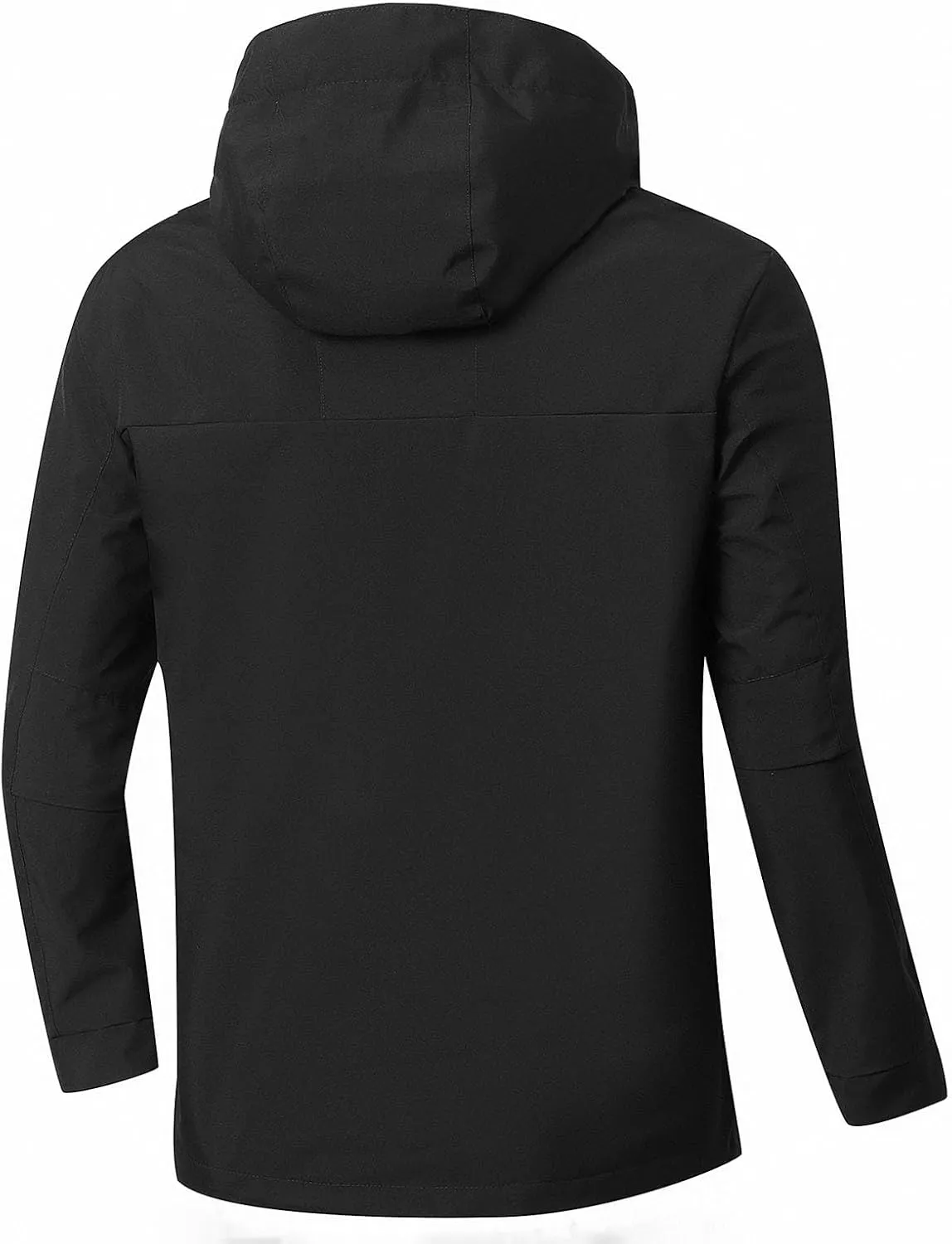 Men's Hooded Water Proof Jacket Lightweight Rain Jacket Outdoor Casual Sportswear Color Block Running Cycling