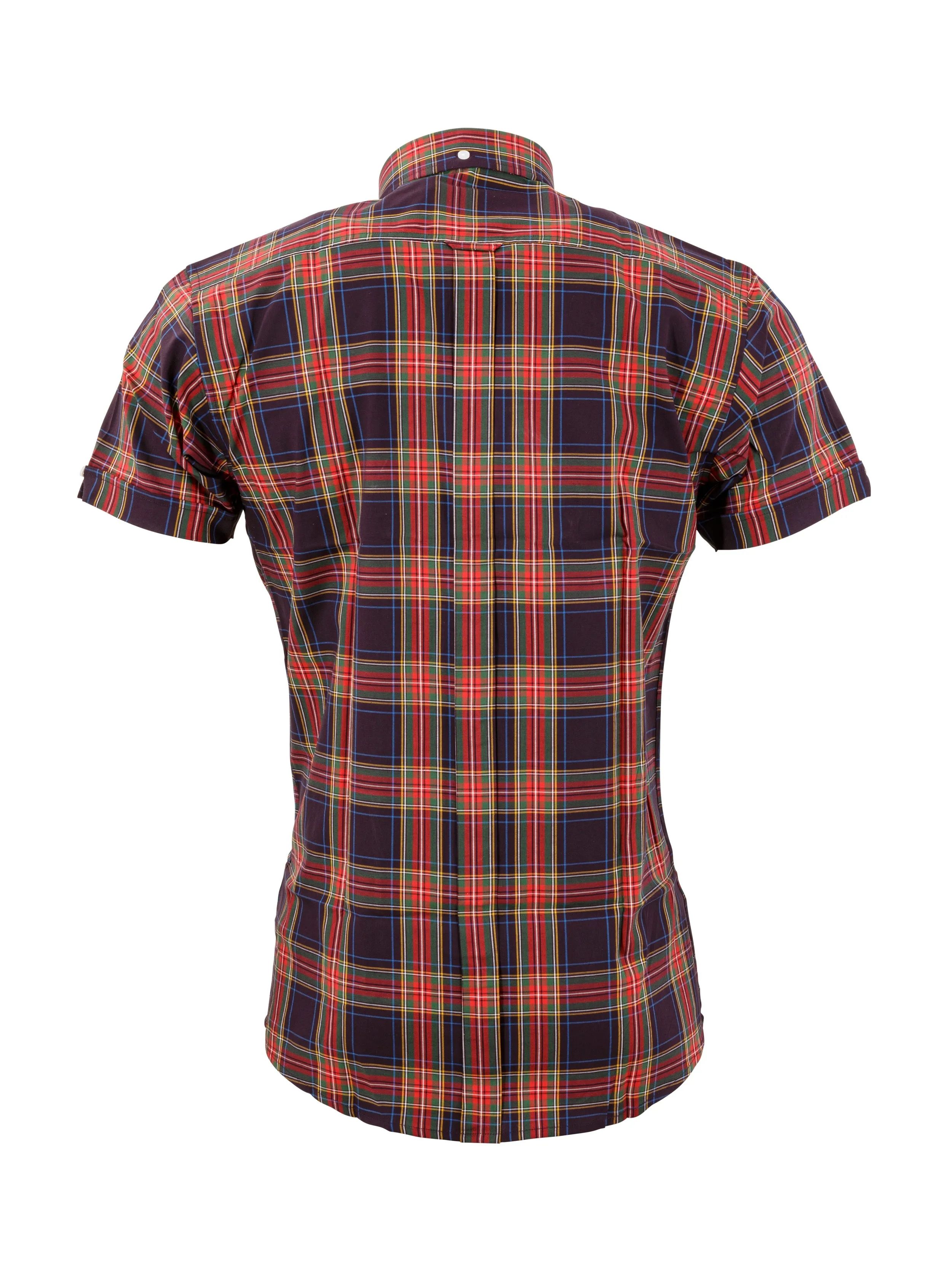 Men's Navy Tartan Check shirt - CK 64