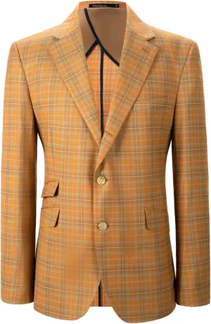Men's Plaid Blazer Sport Coats Jackets Slim Fit Lightweight Casual Checkered Blazer for Men