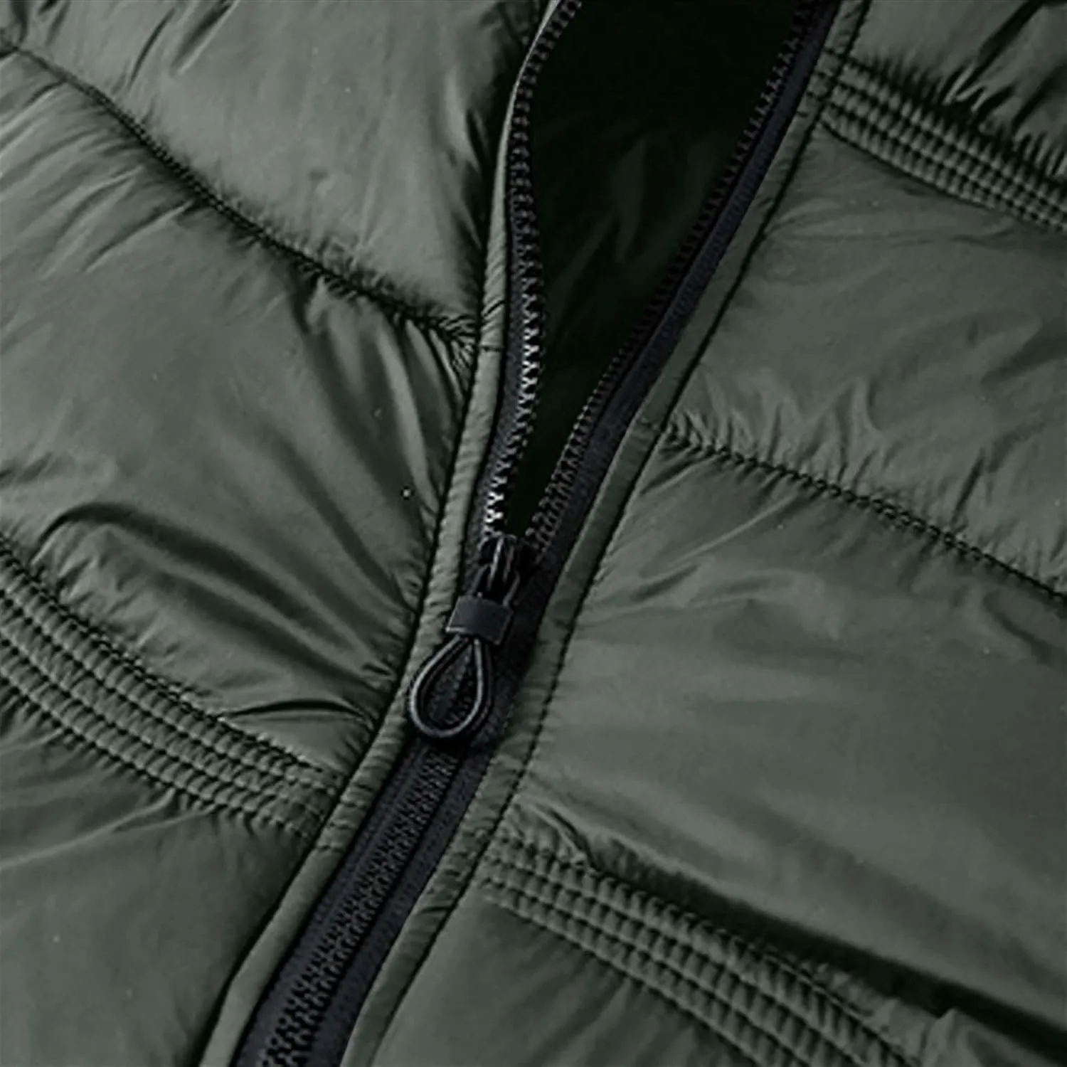 Mens Puffer Jacket Lightweight Hooded Down Jacket Water Resistant Quilted Jacket Plus Size Insulated Jacket Winter Coat