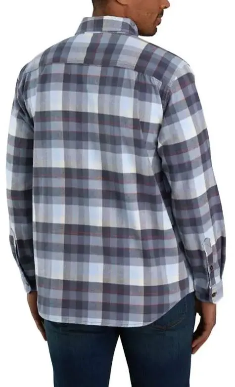 Men's Rugged Flex Relaxed Fit Midweght Flannel Long Sleeve Shirt