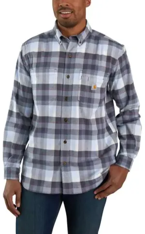 Men's Rugged Flex Relaxed Fit Midweght Flannel Long Sleeve Shirt