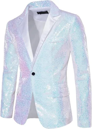 Mens Sequin Tuxedo Jacket Tails Slim Fit Tailcoat Coat Swallowtail Dinner Party Wedding Blazer Suit Jacket Office Outfit