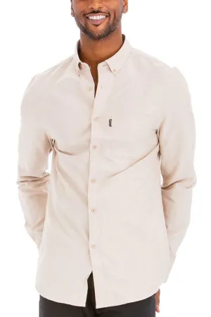 Mens Signature Long Sleeve Button Down Shirt
