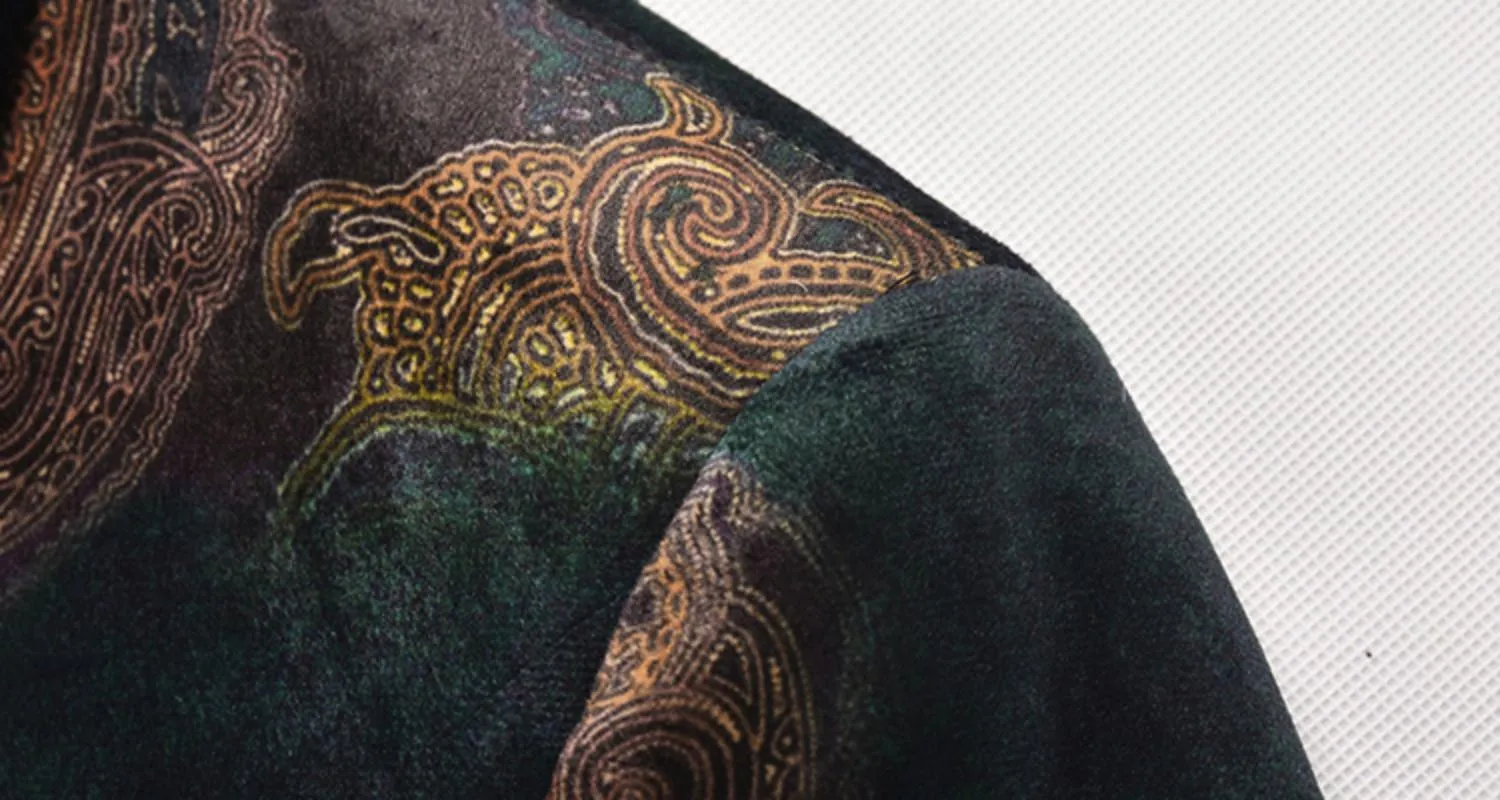 Men's Spring Printed Blazer | Plus Size