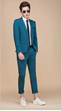 Men's Spring/Autumn Slim Fit Suit | Men's Blazer and Pants