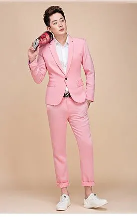 Men's Spring/Autumn Slim Fit Suit | Men's Blazer and Pants
