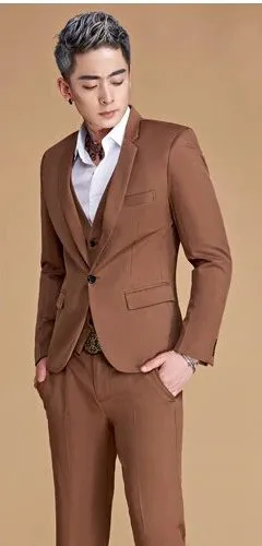 Men's Spring/Autumn Slim Fit Suit | Men's Blazer and Pants