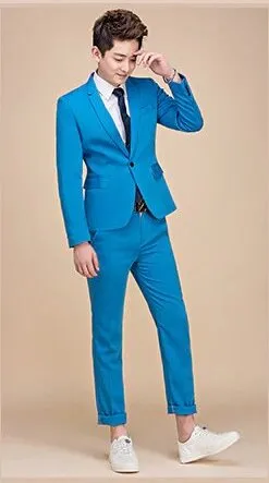 Men's Spring/Autumn Slim Fit Suit | Men's Blazer and Pants