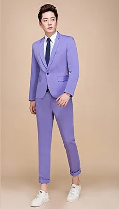 Men's Spring/Autumn Slim Fit Suit | Men's Blazer and Pants