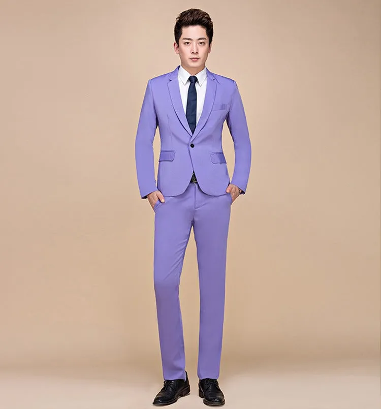 Men's Spring/Autumn Slim Fit Suit | Men's Blazer and Pants