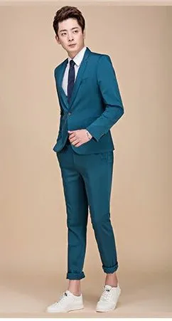 Men's Spring/Autumn Slim Fit Suit | Men's Blazer and Pants