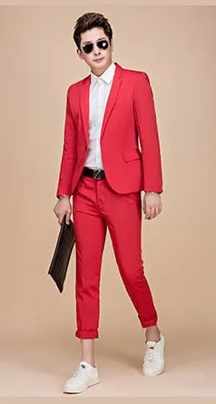 Men's Spring/Autumn Slim Fit Suit | Men's Blazer and Pants
