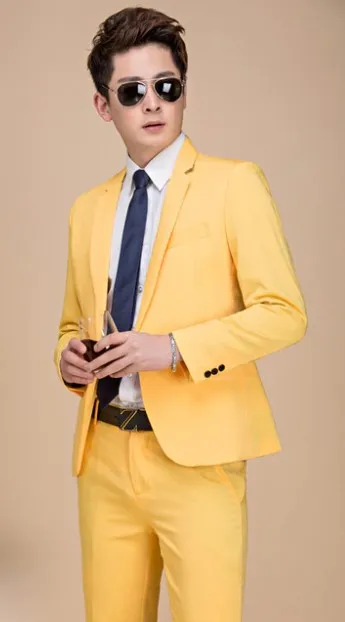 Men's Spring/Autumn Slim Fit Suit | Men's Blazer and Pants