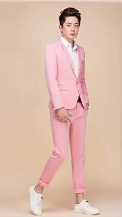 Men's Spring/Autumn Slim Fit Suit | Men's Blazer and Pants