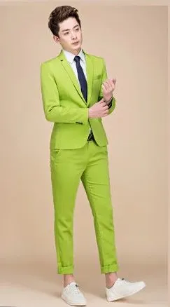 Men's Spring/Autumn Slim Fit Suit | Men's Blazer and Pants