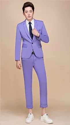 Men's Spring/Autumn Slim Fit Suit | Men's Blazer and Pants