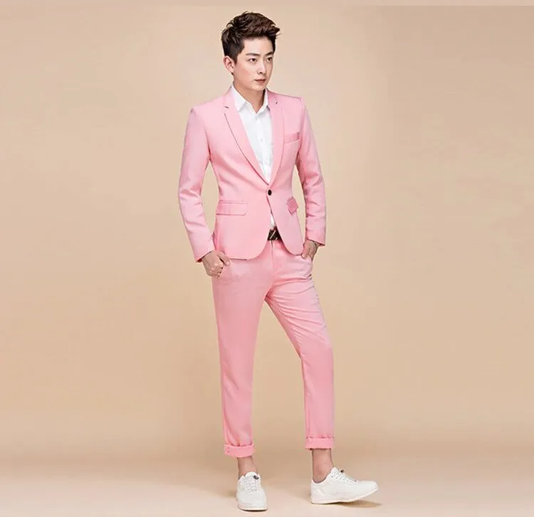Men's Spring/Autumn Slim Fit Suit | Men's Blazer and Pants