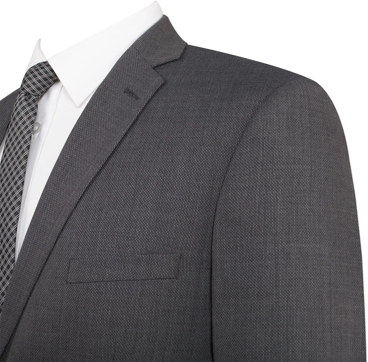 Mens Suit 2 Piece Slim Fit Wool Blend Business Casual Jacket Blazer and Pants Set