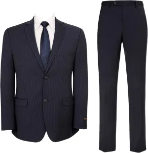 Mens Suit 2 Piece Slim Fit Wool Blend Business Casual Jacket Blazer and Pants Set