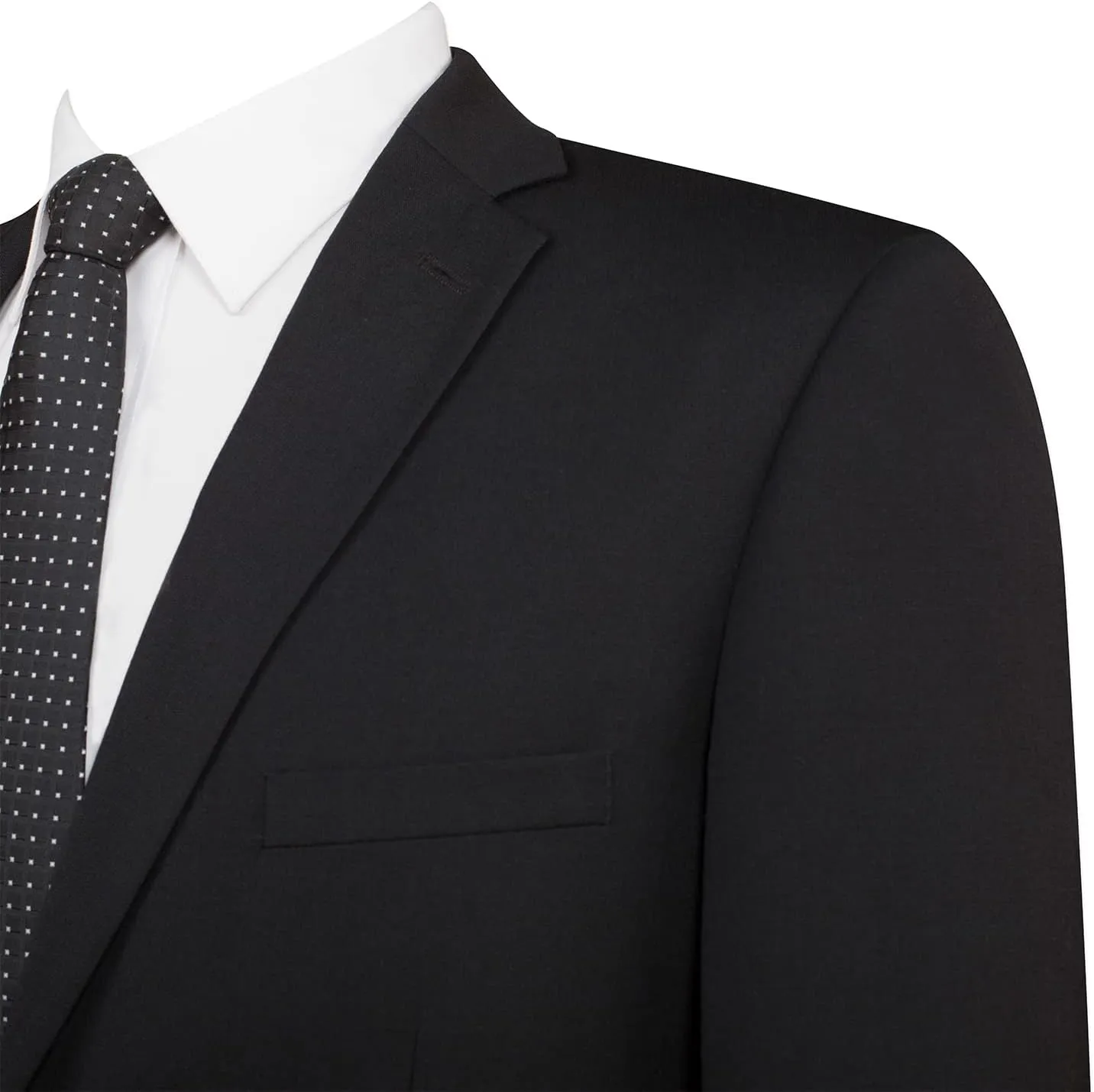 Mens Suit 2 Piece Slim Fit Wool Blend Business Casual Jacket Blazer and Pants Set