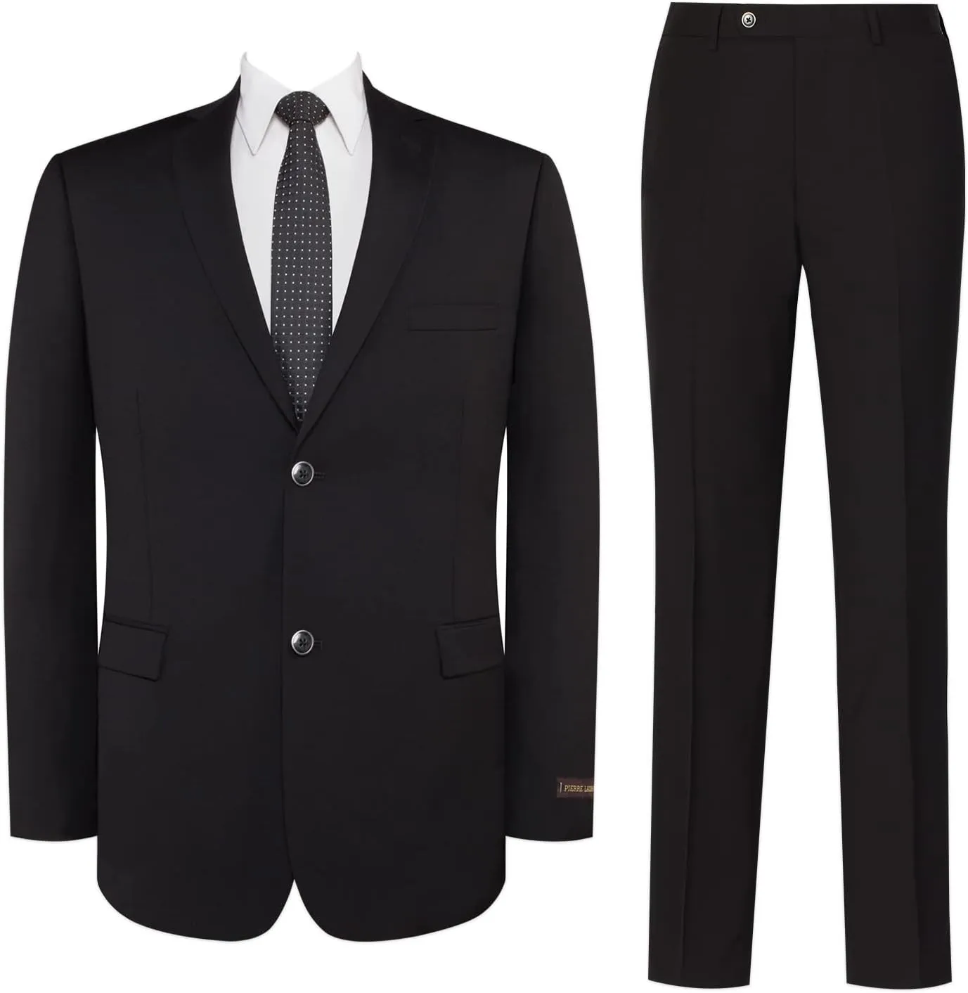 Mens Suit 2 Piece Slim Fit Wool Blend Business Casual Jacket Blazer and Pants Set