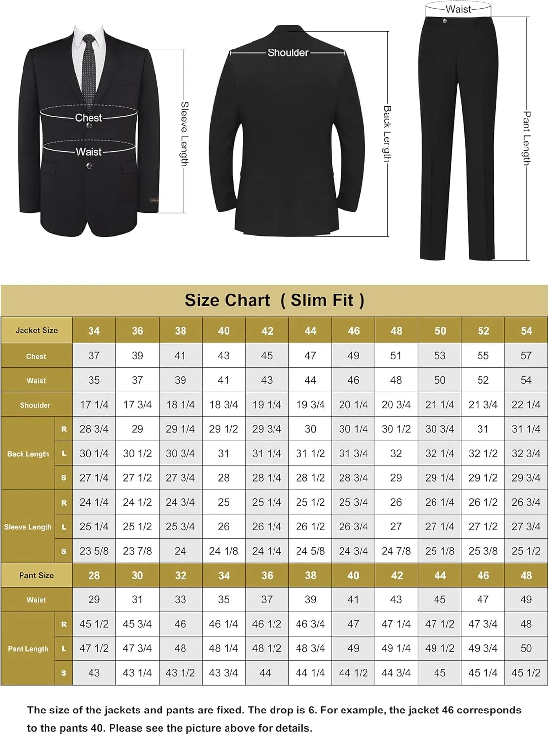 Mens Suit 2 Piece Slim Fit Wool Blend Business Casual Jacket Blazer and Pants Set