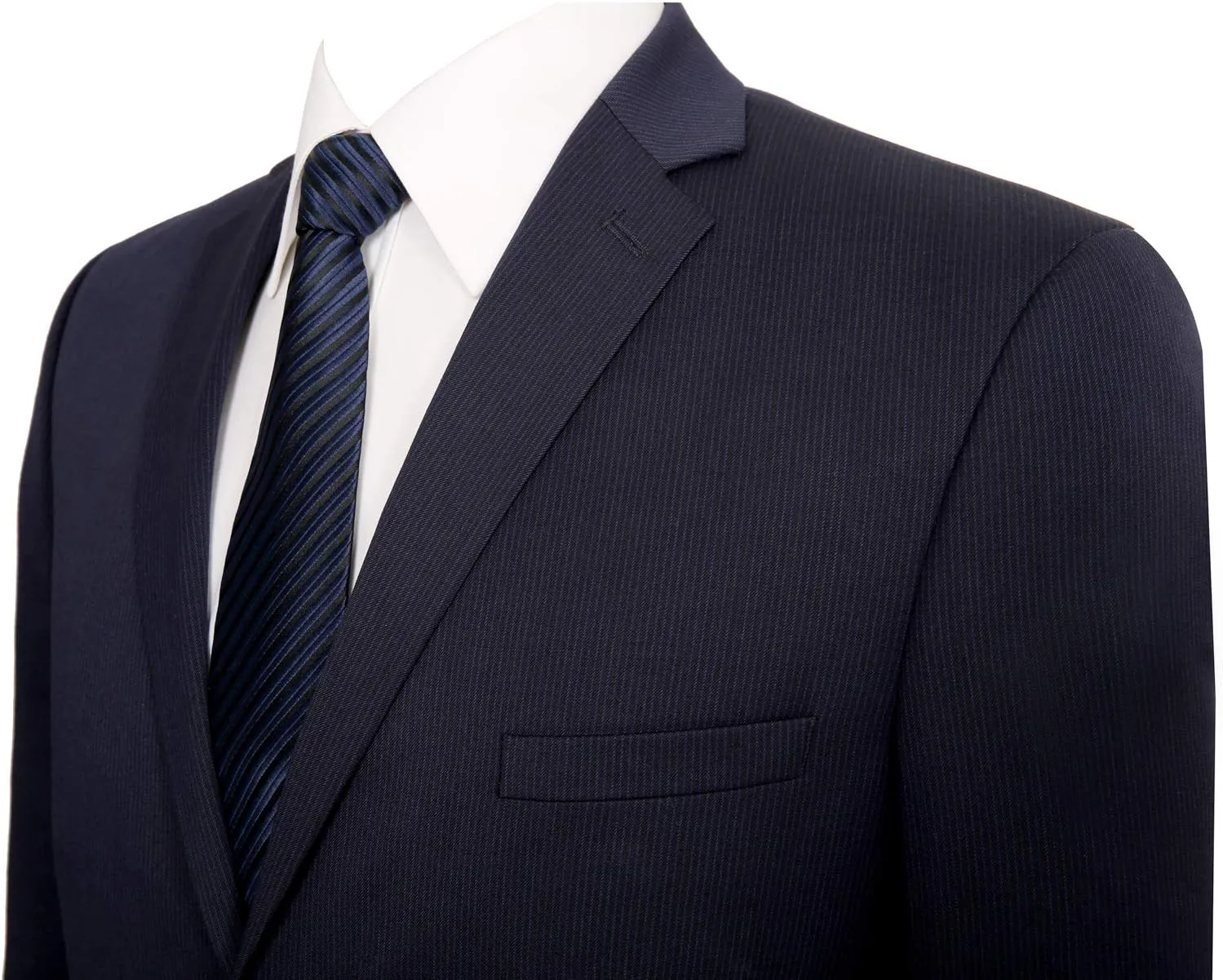 Mens Suit 2 Piece Slim Fit Wool Blend Business Casual Jacket Blazer and Pants Set